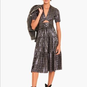 Ba&sh shimmery posy dress XS